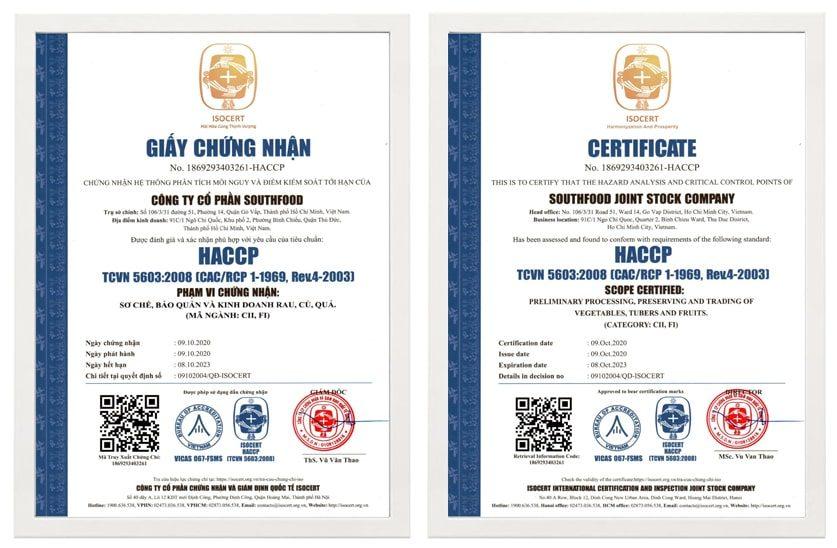 Tiêu Chuẩn cấp chứng nhận HACCP – Lợi ích của việc áp dụng
